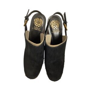 Vince Camuto Ithernda Platform Clog Black Size 11 Like New